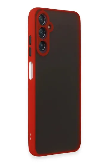Newface Samsung Galaxy A05S Kılıf Montreal Silikon Kapak - Kırmızı resmi