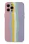 Newface iPhone 12 Pro Max Kılıf Ebruli Lansman Silikon - Pembe-Lila resmi