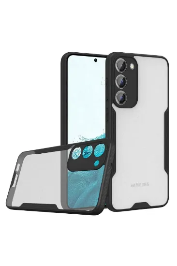 Newface Samsung Galaxy S23 Plus Kılıf Platin Silikon - Siyah resmi