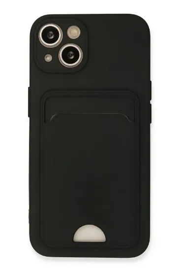 Newface iPhone 13 Kılıf Kelvin Kartvizitli Silikon - Siyah resmi