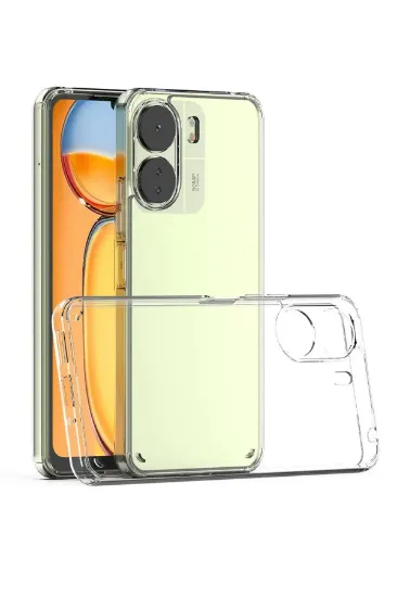 Newface Xiaomi Redmi 13C Kılıf Lüx Şeffaf Silikon resmi