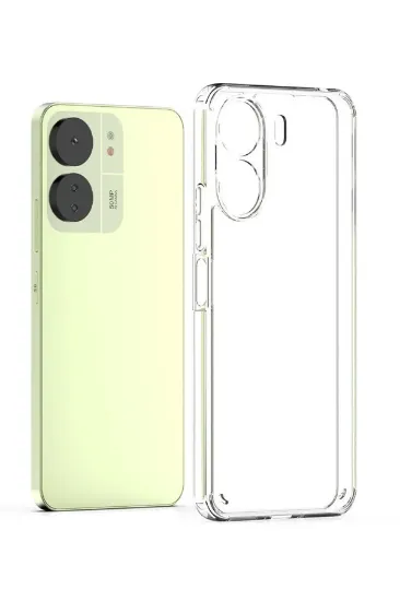 Newface Xiaomi Redmi 13C Kılıf Lüx Şeffaf Silikon resmi