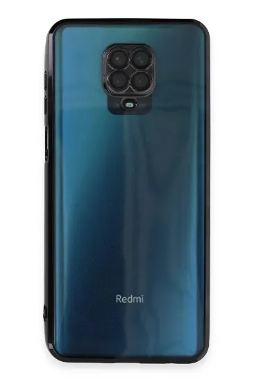 Newface Xiaomi Redmi Note 9 Pro Kılıf Razer Lensli Silikon - Siyah resmi