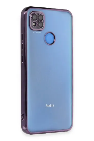 Newface Xiaomi Redmi 9C Kılıf Razer Lensli Silikon - Mor resmi