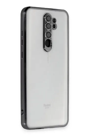 Newface Xiaomi Redmi Note 8 Pro Kılıf Razer Lensli Silikon - Siyah resmi