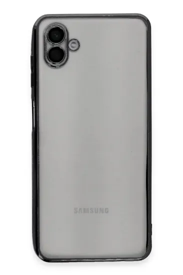 Newface Samsung Galaxy A04 Kılıf Razer Lensli Silikon - Siyah resmi