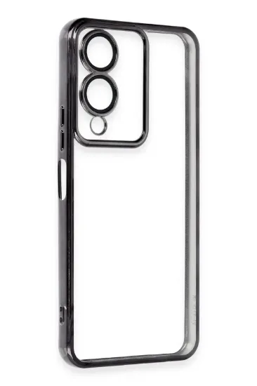 Newface Vivo Y17S Kılıf Razer Lensli Silikon - Siyah resmi