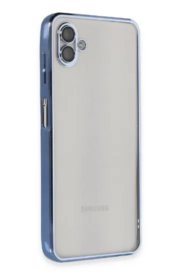 Newface Samsung Galaxy A04 Kılıf Razer Lensli Silikon - Açık Mavi resmi