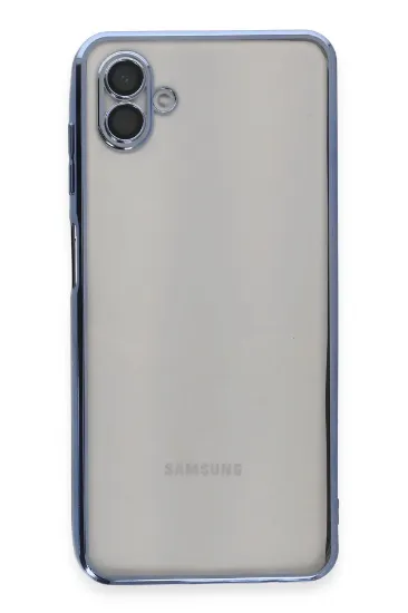 Newface Samsung Galaxy A04 Kılıf Razer Lensli Silikon - Açık Mavi resmi
