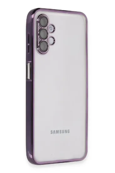 Newface Samsung Galaxy A04S Kılıf Razer Lensli Silikon - Mor resmi