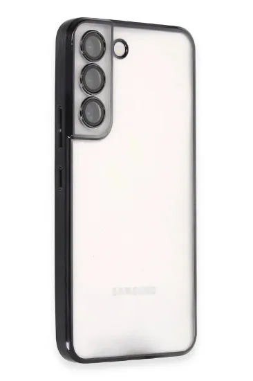 Newface Samsung Galaxy S22 Kılıf Razer Lensli Silikon - Siyah resmi