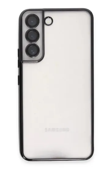 Newface Samsung Galaxy S22 Kılıf Razer Lensli Silikon - Siyah resmi