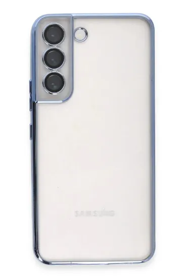 Newface Samsung Galaxy S22 Kılıf Razer Lensli Silikon - Açık Mavi resmi