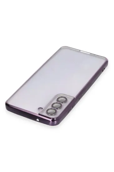 Newface Samsung Galaxy S21 FE Kılıf Razer Lensli Silikon - Mor resmi