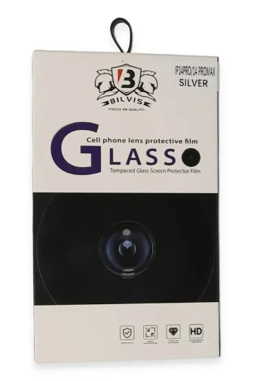 Newface iPhone 14 Pro Max Bilvis Titan Kamera Lens - Gümüş resmi