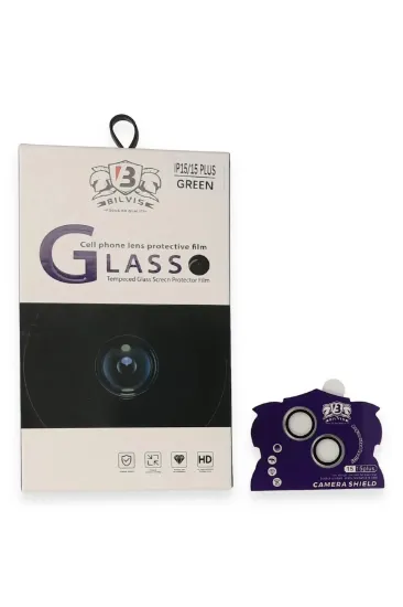 Newface iPhone 15 Bilvis Titan Kamera Lens - Yeşil resmi