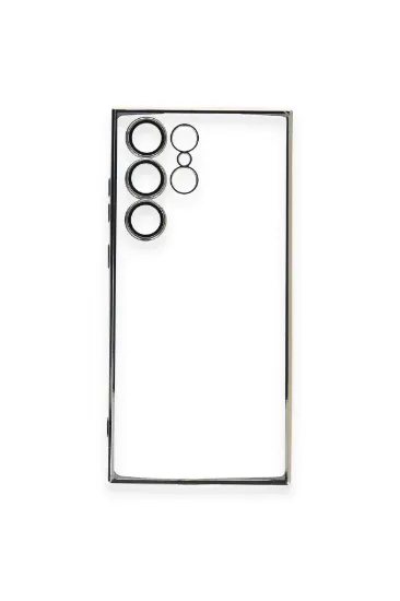 Newface Samsung Galaxy S23 Ultra Kılıf Razer Lensli Silikon - Gold resmi