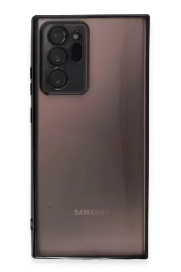 Newface Samsung Galaxy Note 20 Ultra Kılıf Razer Lensli Silikon - Siyah resmi