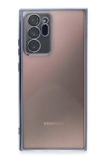 Newface Samsung Galaxy Note 20 Ultra Kılıf Razer Lensli Silikon - Açık Mavi resmi