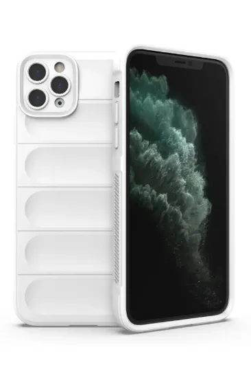 Newface iPhone 11 Pro Kılıf Optimum Silikon - Krem resmi
