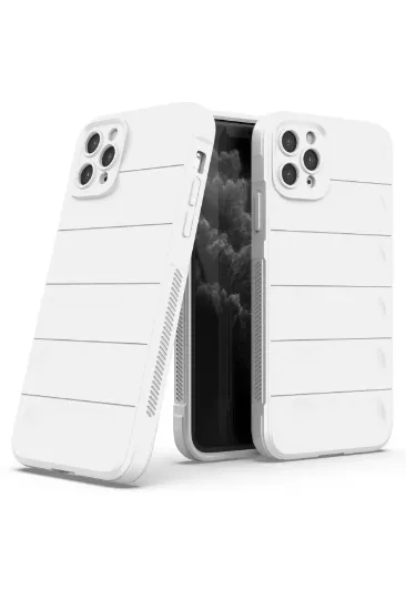 Newface iPhone 11 Pro Kılıf Optimum Silikon - Krem resmi