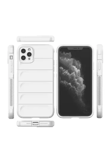 Newface iPhone 11 Pro Kılıf Optimum Silikon - Krem resmi