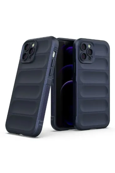 Newface iPhone 12 Pro Kılıf Optimum Silikon - Lacivert resmi