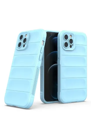 Newface iPhone 12 Pro Kılıf Optimum Silikon - Sky Blue resmi