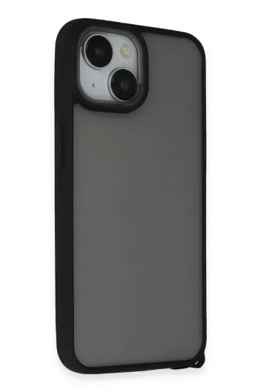 Newface iPhone 15 Kılıf Elegant Kapak - Siyah resmi