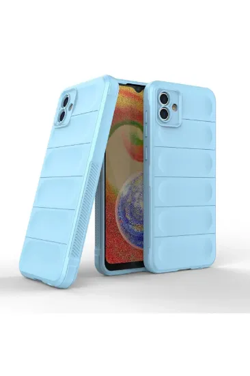 Newface Samsung Galaxy A04 Kılıf Optimum Silikon - Sky Blue resmi
