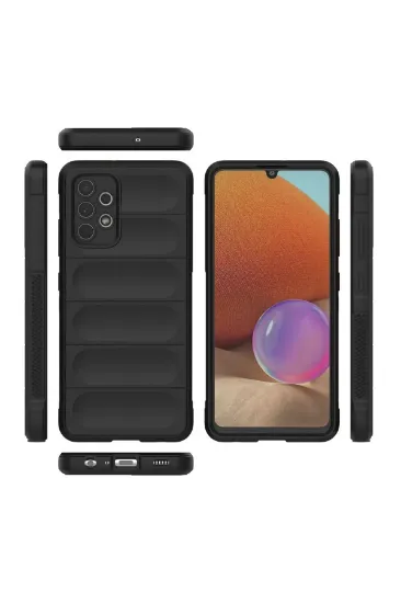 Newface Samsung Galaxy A32 Kılıf Optimum Silikon - Siyah resmi