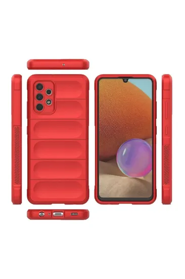 Newface Samsung Galaxy A32 Kılıf Optimum Silikon - Kırmızı resmi