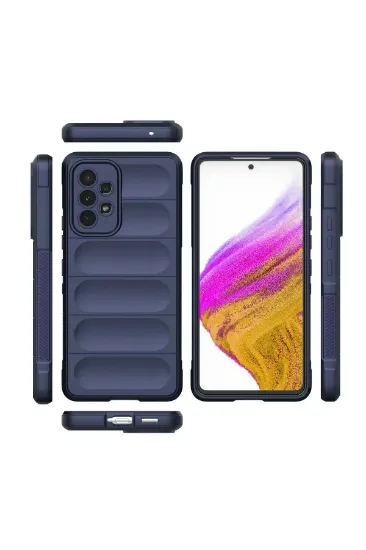 Newface Samsung Galaxy A53 5G Kılıf Optimum Silikon - Lacivert resmi
