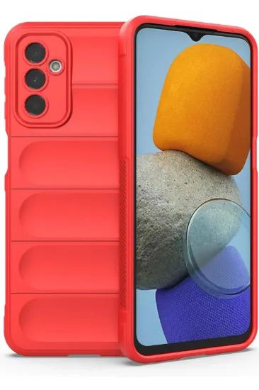 Newface Samsung Galaxy M23 Kılıf Optimum Silikon - Kırmızı resmi