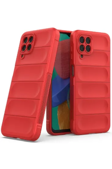 Newface Samsung Galaxy M33 Kılıf Optimum Silikon - Kırmızı resmi