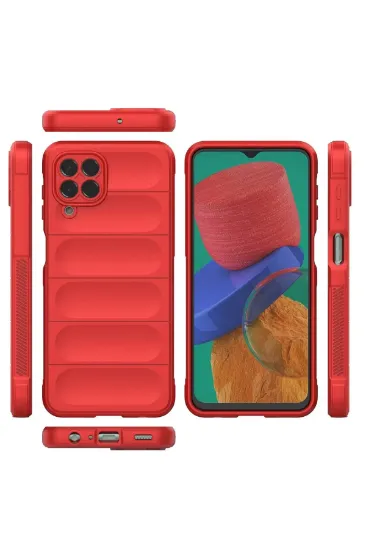 Newface Samsung Galaxy M33 Kılıf Optimum Silikon - Kırmızı resmi