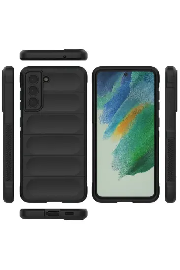 Newface Samsung Galaxy S21 FE Kılıf Optimum Silikon - Siyah resmi