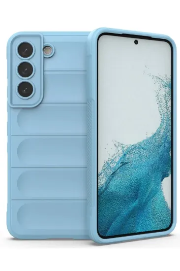 Newface Samsung Galaxy S21 Kılıf Optimum Silikon - Sky Blue resmi