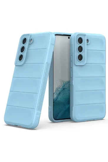 Newface Samsung Galaxy S21 Kılıf Optimum Silikon - Sky Blue resmi