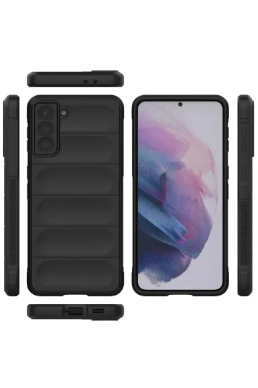 Newface Samsung Galaxy S21 Plus Kılıf Optimum Silikon - Siyah resmi