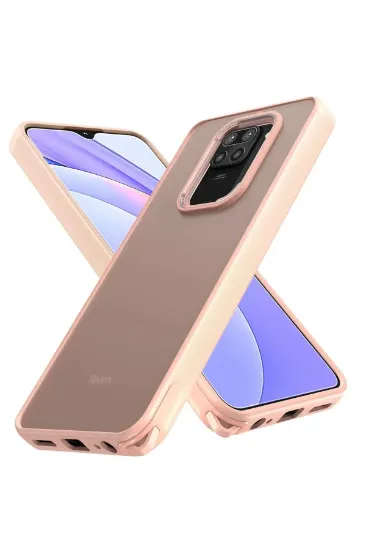 Newface Xiaomi Redmi Note 9 Kılıf Elegant Kapak - Pudra resmi