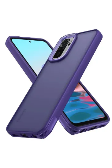 Newface Xiaomi Redmi Note 10 Pro Kılıf Elegant Kapak - Derin Mor resmi