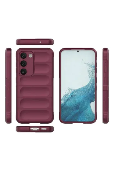 Newface Samsung Galaxy S23 Plus Kılıf Optimum Silikon - Bordo resmi