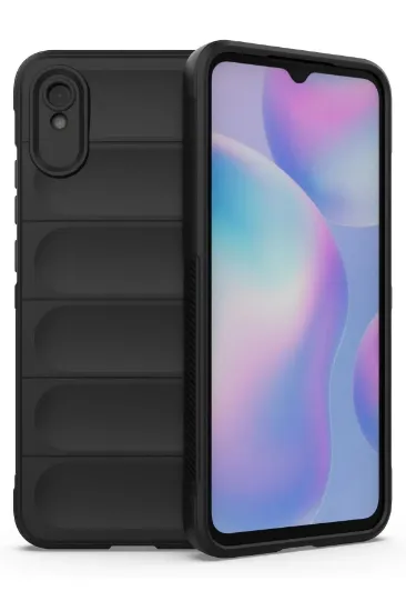Newface Xiaomi Redmi 9A Kılıf Optimum Silikon - Siyah resmi