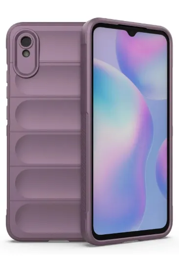 Newface Xiaomi Redmi 9A Kılıf Optimum Silikon - Mor resmi