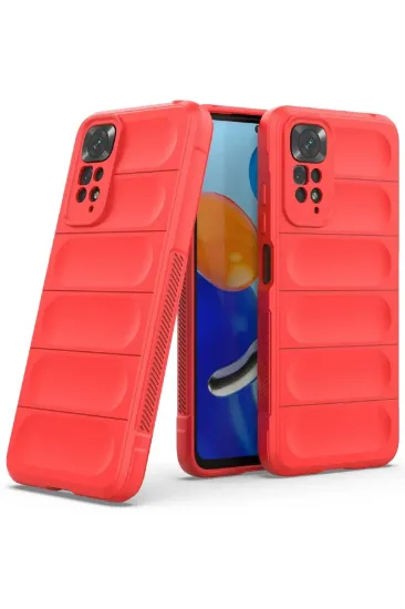 Newface Xiaomi Redmi Note 11 Kılıf Optimum Silikon - Kırmızı resmi