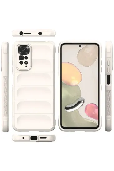 Newface Xiaomi Redmi Note 11 Kılıf Optimum Silikon - Krem resmi