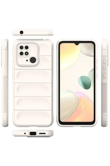 Newface Xiaomi Redmi 10C Kılıf Optimum Silikon - Krem resmi