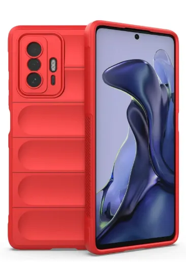 Newface Xiaomi Mi 11T Kılıf Optimum Silikon - Kırmızı resmi