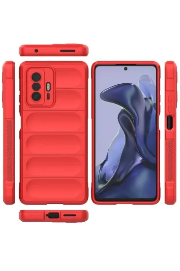 Newface Xiaomi Mi 11T Kılıf Optimum Silikon - Kırmızı resmi